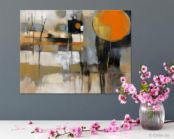 Large Wall Art Painting for Bedroom, Oversized Abstract Wall Art Paintings, Original Modern Artwork, Contemporary Acrylic Painting on Canvas-Silvia Home Craft