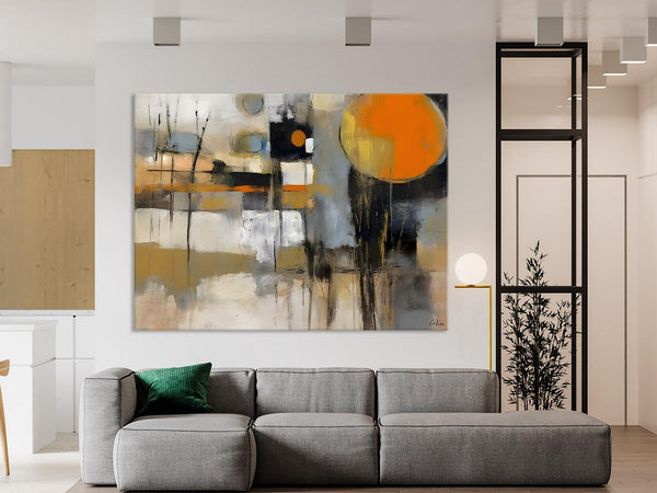 Large Wall Art Painting for Bedroom, Oversized Abstract Wall Art Paintings, Original Modern Artwork, Contemporary Acrylic Painting on Canvas-Silvia Home Craft