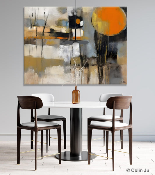 Large Wall Art Painting for Bedroom, Oversized Abstract Wall Art Paintings, Original Modern Artwork, Contemporary Acrylic Painting on Canvas-Silvia Home Craft