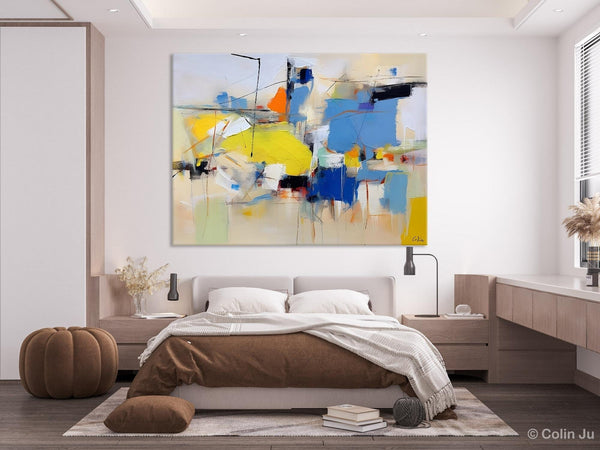 Large Canvas Art for Sale, Original Abstract Art Paintings, Hand Painted Canvas Art, Acrylic Painting on Canvas, Large Painting for Bedroom-Silvia Home Craft