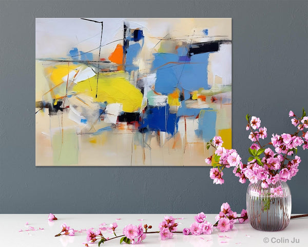 Large Canvas Art for Sale, Original Abstract Art Paintings, Hand Painted Canvas Art, Acrylic Painting on Canvas, Large Painting for Bedroom-Silvia Home Craft