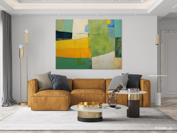 Original Canvas Artwork, Large Wall Art Painting for Dining Room, Contemporary Acrylic Painting on Canvas, Modern Abstract Wall Paintings-Silvia Home Craft