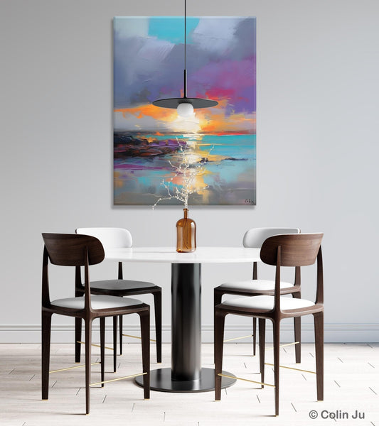 Landscape Paintings for Living Room, Extra Large Modern Wall Art Paintings, Acrylic Painting on Canvas, Original Landscape Abstract Painting