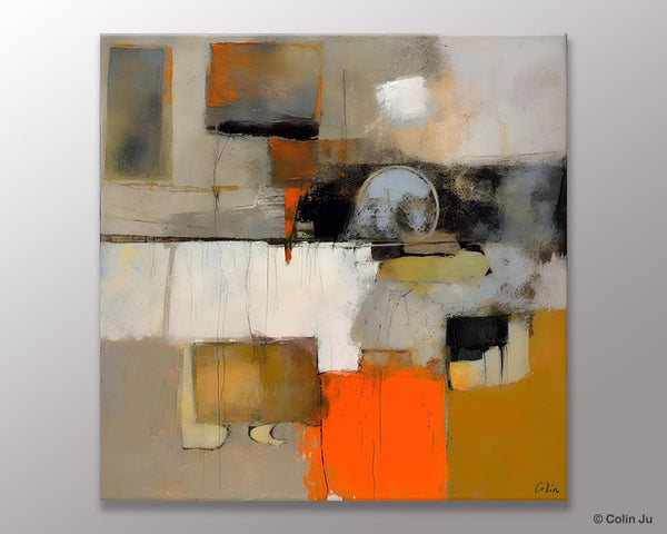 Contemporary Canvas Art, Modern Acrylic Artwork, Buy Art Paintings Online, Original Modern Paintings, Large Abstract Painting for Bedroom-Silvia Home Craft