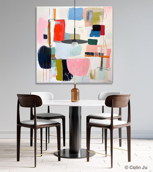 Modern Canvas Paintings, Large Abstract Painting for Bedroom, Original Abstract Wall Art, Modern Acrylic Artwork, Contemporary Canvas Art-Silvia Home Craft