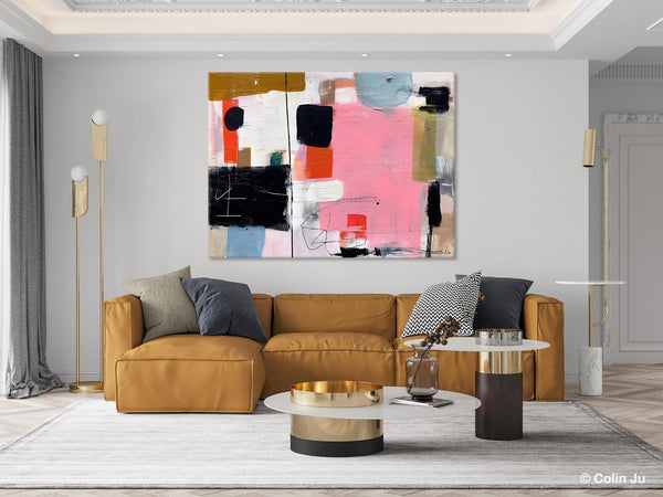Modern Wall Art Ideas for Bedroom, Large Canvas Paintings, Original Abstract Art, Hand Painted Canvas Art, Contemporary Acrylic Paintings-Silvia Home Craft