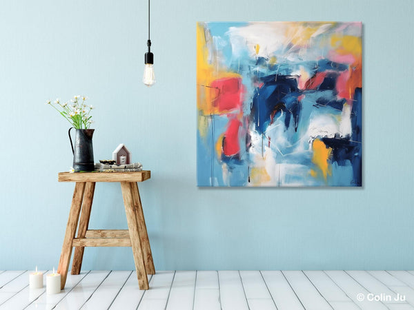 Abstract Paintings for Bedroom, Original Modern Paintings, Large Contemporary Canvas Art, Modern Acrylic Artwork, Buy Art Paintings Online-Silvia Home Craft