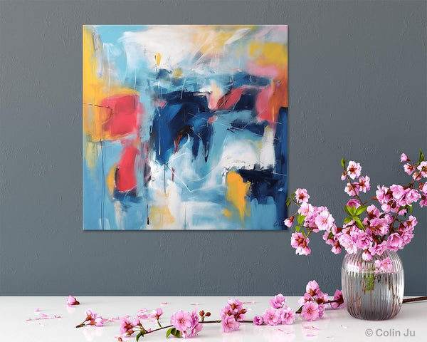 Abstract Paintings for Bedroom, Original Modern Paintings, Large Contemporary Canvas Art, Modern Acrylic Artwork, Buy Art Paintings Online-Silvia Home Craft
