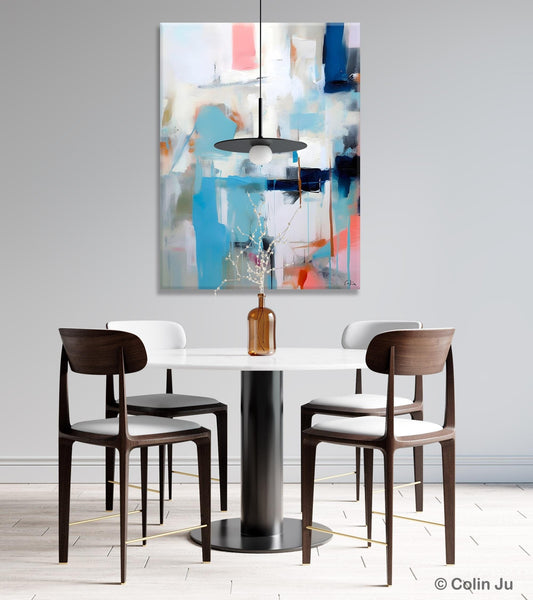 Contemporary Painting, Canvas Paintings for Dining Room, Acrylic Painting on Canvas, Extra Large Modern Wall Art, Original Abstract Painting-Silvia Home Craft