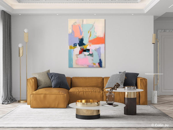 Original Artowrk, Abstract Wall Paintings, Hand Painted Canvas Art, Extra Large Paintings for Dining Room, Contemporary Wall Art Paintings-Silvia Home Craft