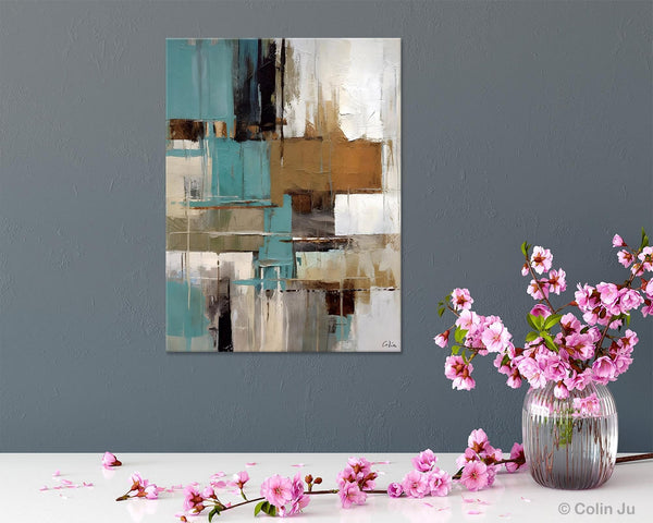 Large Paintings for Sale, Large Modern Canvas Art for Bedroom, Original Wall Art Paintings, Hand Painted Canvas Art, Acrylic Art on Canvas-Silvia Home Craft