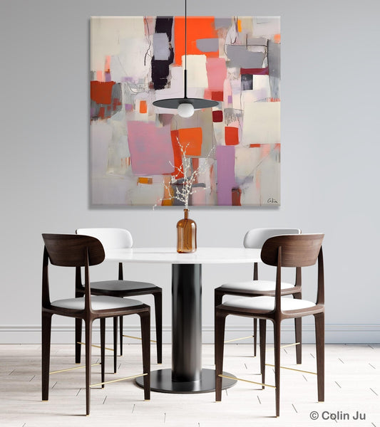 Modern Acrylic Artwork, Original Modern Paintings, Contemporary Canvas Art, Heavy Texture Canvas Art, Large Abstract Painting for Bedroom-Silvia Home Craft