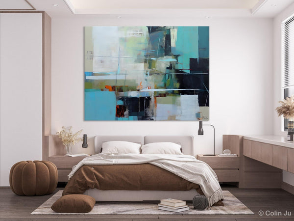 Extra Large Canvas Paintings, Original Abstract Painting, Modern Wall Art Ideas for Living Room, Impasto Art, Contemporary Acrylic Paintings-Silvia Home Craft