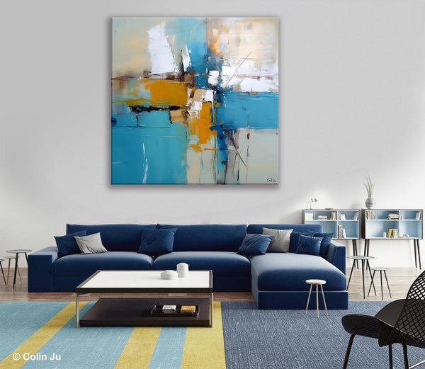 Large Abstract Painting for Bedroom, Original Modern Wall Art Paintings, Oversized Contemporary Canvas Paintings, Modern Acrylic Artwork-Silvia Home Craft