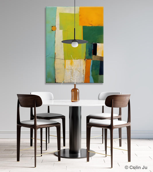 Simple Modern Wall Art, Oversized Contemporary Acrylic Paintings, Extra Large Canvas Painting for Living Room, Original Abstract Paintings-Silvia Home Craft