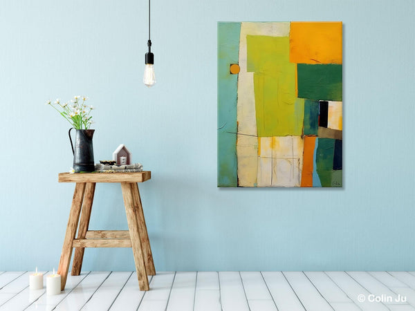Simple Modern Wall Art, Oversized Contemporary Acrylic Paintings, Extra Large Canvas Painting for Living Room, Original Abstract Paintings-Silvia Home Craft