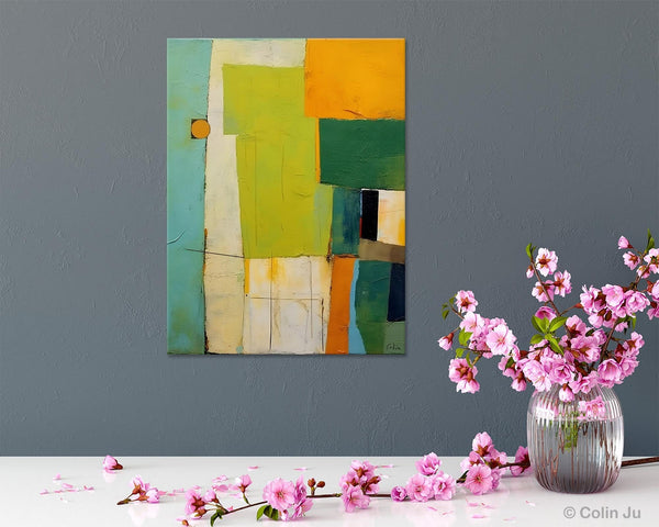Simple Modern Wall Art, Oversized Contemporary Acrylic Paintings, Extra Large Canvas Painting for Living Room, Original Abstract Paintings-Silvia Home Craft