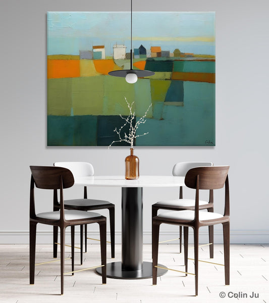 Abstract Landscape Painting on Canvas, Extra Large Landacape Wall Art for Living Room, Original Abstract Wall Art, Acrylic Painting for Sale-Silvia Home Craft