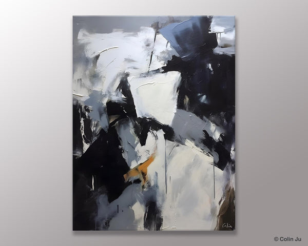 Extra Large Painting on Canvas, Contemporary Acrylic Paintings, Extra Large Canvas Paintings for Bedroom, Large Original Abstract Wall Art-Silvia Home Craft