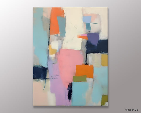 Modern Paintings, Large Contemporary Wall Art, Acrylic Painting on Canvas, Extra Large Paintings for Dining Room, Original Abstract Painting-Silvia Home Craft
