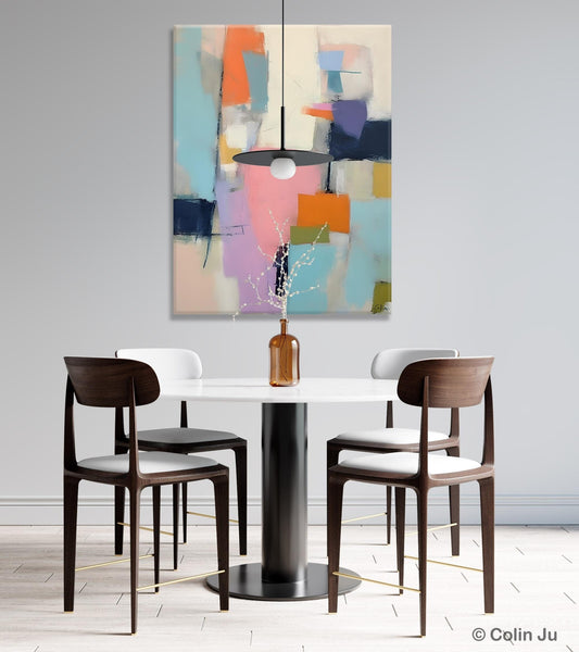 Modern Paintings, Large Contemporary Wall Art, Acrylic Painting on Canvas, Extra Large Paintings for Dining Room, Original Abstract Painting-Silvia Home Craft