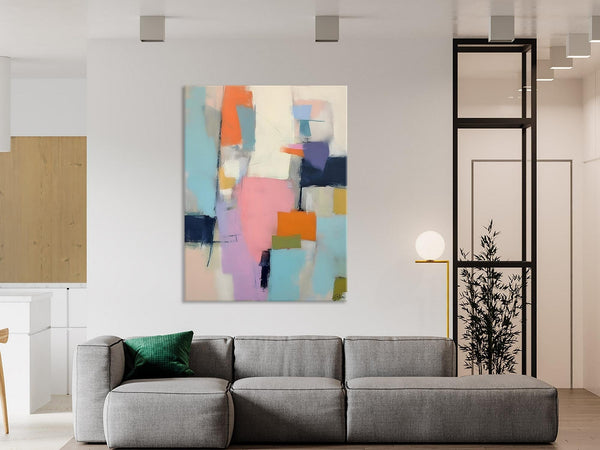 Modern Paintings, Large Contemporary Wall Art, Acrylic Painting on Canvas, Extra Large Paintings for Dining Room, Original Abstract Painting-Silvia Home Craft