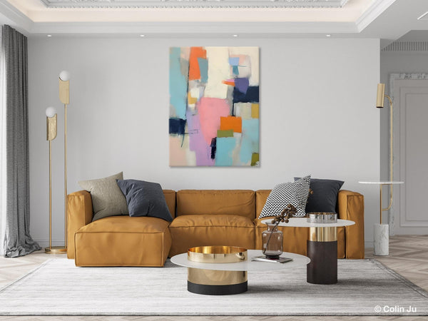 Modern Paintings, Large Contemporary Wall Art, Acrylic Painting on Canvas, Extra Large Paintings for Dining Room, Original Abstract Painting-Silvia Home Craft