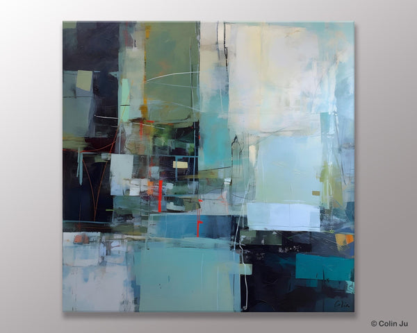Original Modern Paintings, Contemporary Canvas Art, Modern Acrylic Artwork, Buy Art Paintings Online, Large Abstract Painting for Bedroom-Silvia Home Craft