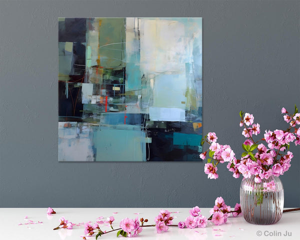 Original Modern Paintings, Contemporary Canvas Art, Modern Acrylic Artwork, Buy Art Paintings Online, Large Abstract Painting for Bedroom-Silvia Home Craft