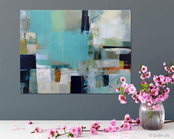 Modern Wall Art Ideas for Living Room, Extra Large Canvas Paintings, Original Abstract Painting, Impasto Art, Contemporary Acrylic Paintings-Silvia Home Craft