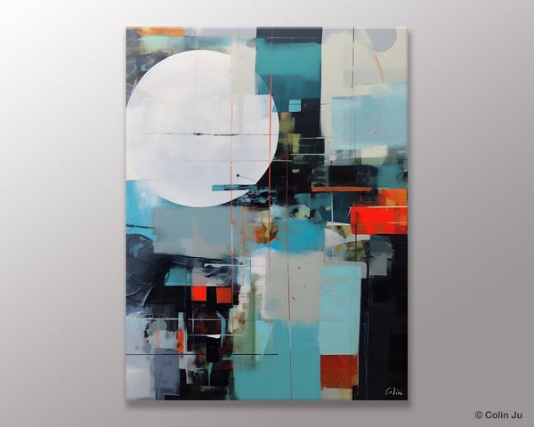 Large Contemporary Wall Art, Hand Painted Canvas Art, Modern Paintings, Extra Large Paintings for Living Room, Original Abstract Painting-Silvia Home Craft