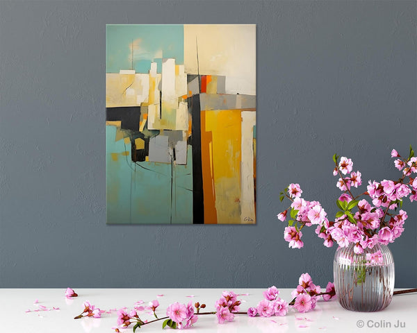 Abstract Paintings, Large Contemporary Wall Art, Extra Large Paintings for Living Room, Heavy Texture Canvas Art, Original Modern Painting-Silvia Home Craft