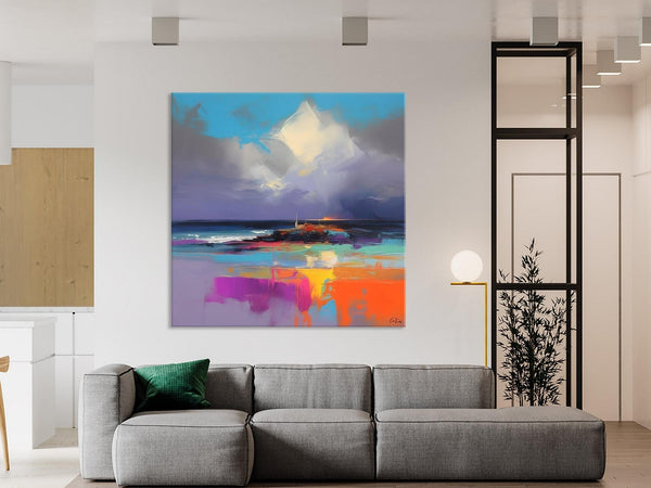 Landscape Canvas Paintings, Modern Canvas Wall Art Paintings, Original Canvas Painting for Living Room, Acrylic Painting on Canvas