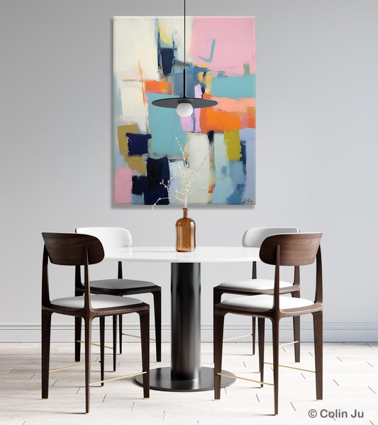 Contemporary Wall Art Paintings, Acrylic Painting on Canvas, Abstract Paintings for Bedroom, Extra Large Original Art, Buy Wall Art Online-Silvia Home Craft