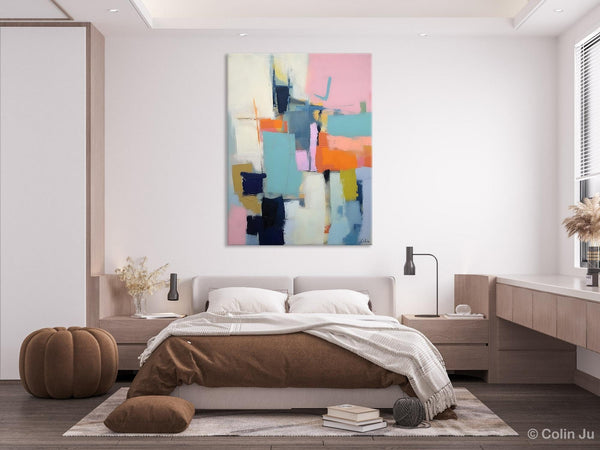 Contemporary Wall Art Paintings, Acrylic Painting on Canvas, Abstract Paintings for Bedroom, Extra Large Original Art, Buy Wall Art Online-Silvia Home Craft
