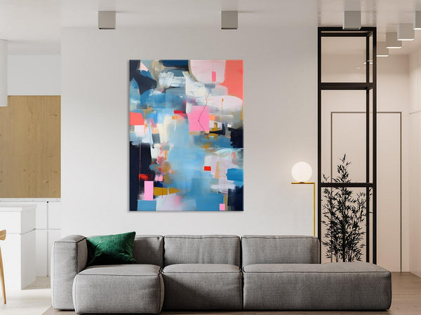 Modern Wall Paintings, Contemporary Painting on Canvas, Abstract Painting for Bedroom, Extra Large Original Acrylic Art, Buy Wall Art Online-Silvia Home Craft