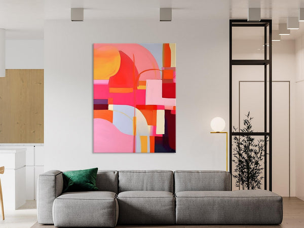 Contemporary Acrylic Painting on Canvas, Modern Wall Art Paintings, Canvas Paintings for Bedroom, Large Original Art, Buy Wall Art Online-Silvia Home Craft