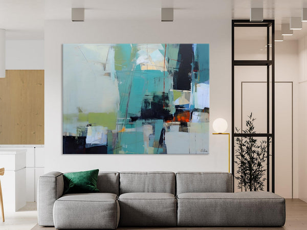 Oversized Canvas Paintings, Original Abstract Art, Large Wall Art Ideas for Living Room, Hand Painted Canvas Art, Contemporary Acrylic Art-Silvia Home Craft