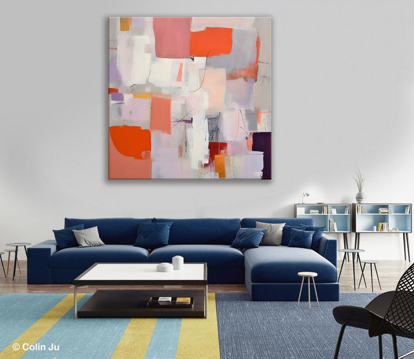 Modern Acrylic Artwork, Original Abstract Wall Art, Contemporary Canvas Art, Hand Painted Canvas Art, Large Abstract Painting for Bedroom-Silvia Home Craft