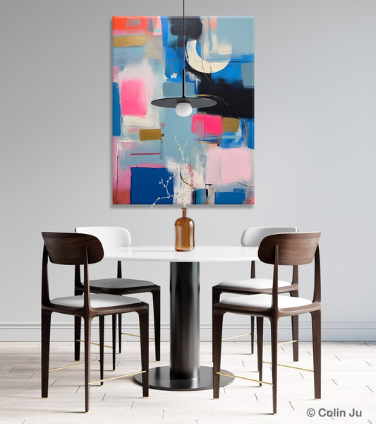 Large Painting Ideas for Living Room, Large Original Canvas Art, Contemporary Acrylic Painting on Canvas, Modern Abstract Wall Art Paintings-Silvia Home Craft
