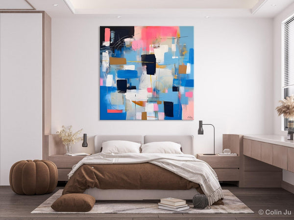 Modern Canvas Paintings, Contemporary Canvas Art, Original Modern Wall Art, Modern Acrylic Artwork, Large Abstract Painting for Dining Room-Silvia Home Craft