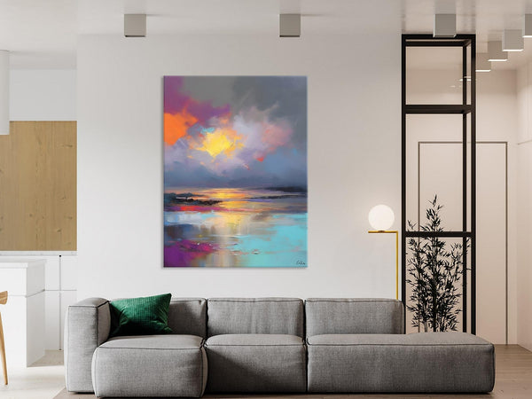 Landscape Painting on Canvas, Abstract Paintings for Bedroom, Contemporary Wall Art Paintings, Extra Large Original Art, Buy Wall Art Online