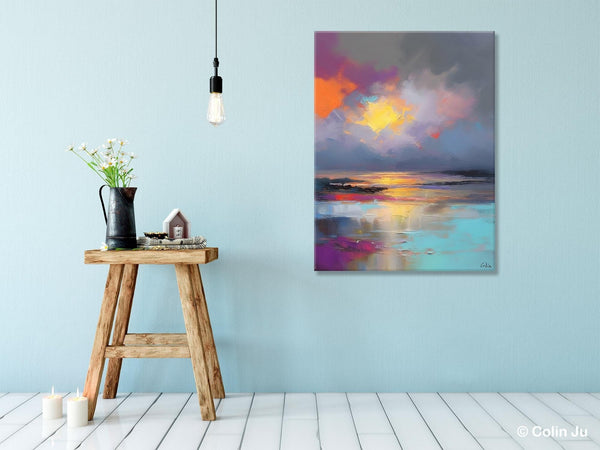 Landscape Painting on Canvas, Abstract Paintings for Bedroom, Contemporary Wall Art Paintings, Extra Large Original Art, Buy Wall Art Online