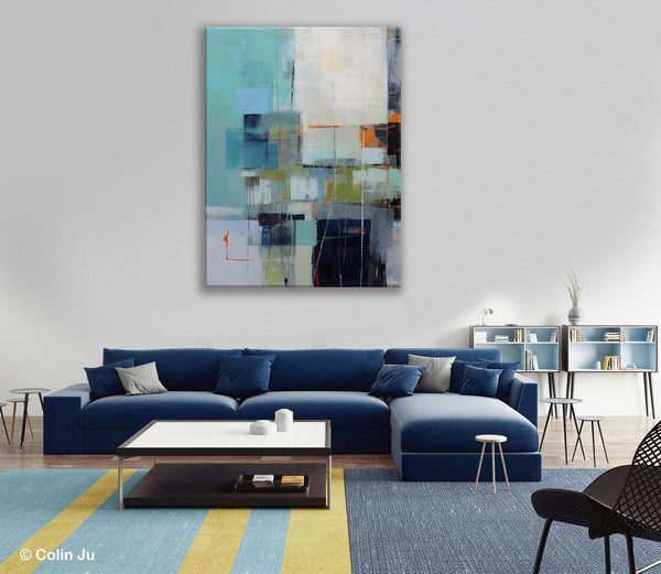 Canvas Paintings for Dining Room, Extra Large Modern Wall Art, Acrylic Painting on Canvas, Contemporary Painting, Original Abstract Painting-Silvia Home Craft