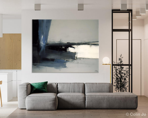 Extra Large Abstract Painting for Bedroom, Large Original Abstract Wall Art, Contemporary Acrylic Paintings, Abstract Paintings on Canvas-Silvia Home Craft