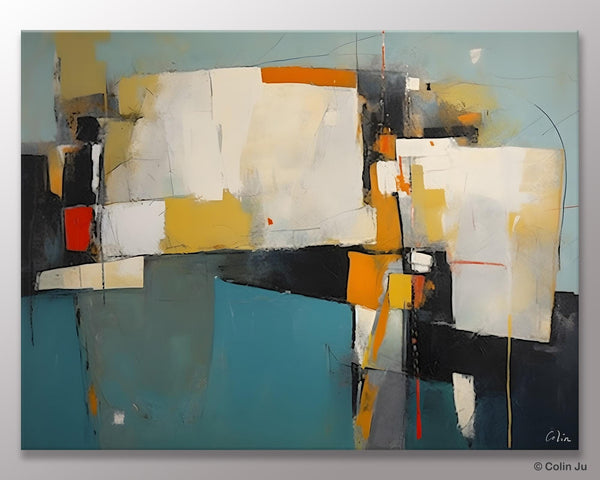 Hand Painted Canvas Art, Large Wall Art Ideas for Living Room, Oversized Canvas Paintings, Original Abstract Art, Contemporary Acrylic Art-Silvia Home Craft