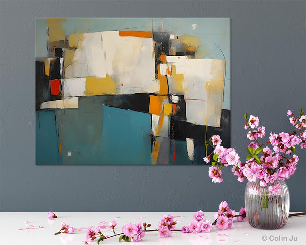 Hand Painted Canvas Art, Large Wall Art Ideas for Living Room, Oversized Canvas Paintings, Original Abstract Art, Contemporary Acrylic Art-Silvia Home Craft