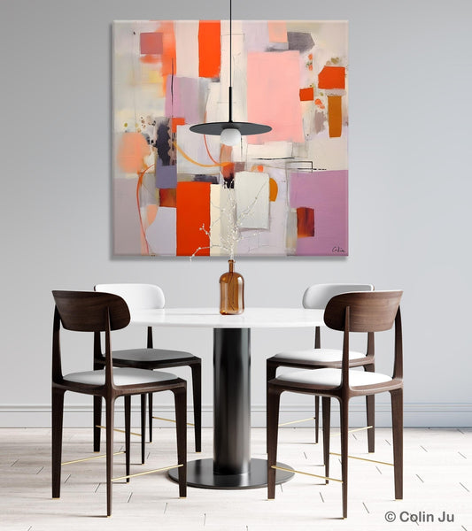 Original Abstract Wall Art, Modern Canvas Paintings, Large Abstract Painting for Bedroom, Modern Acrylic Artwork, Contemporary Canvas Art-Silvia Home Craft