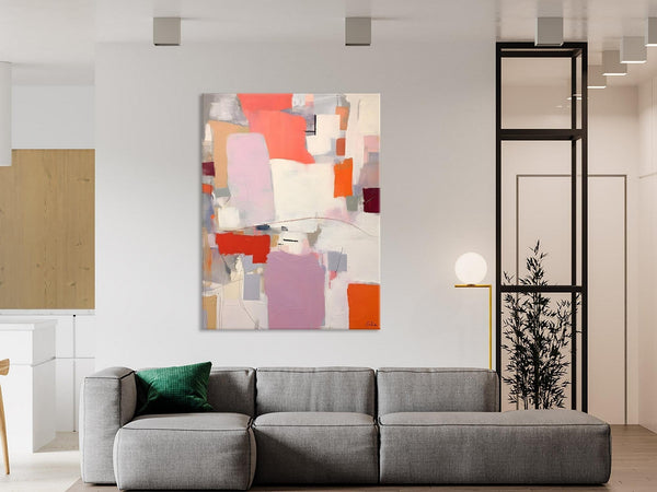 Contemporary Acrylic Painting on Canvas, Large Wall Art Painting for Bedroom, Original Canvas Art, Oversized Modern Abstract Wall Paintings-Silvia Home Craft