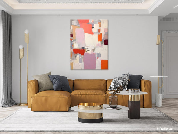 Contemporary Acrylic Painting on Canvas, Large Wall Art Painting for Bedroom, Original Canvas Art, Oversized Modern Abstract Wall Paintings-Silvia Home Craft